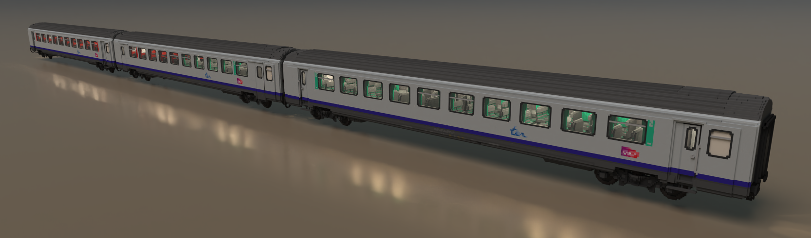 Voiture Corail VTU livrée TER